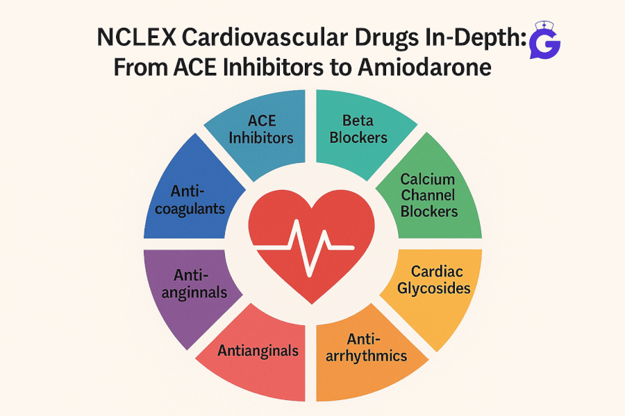 NCLEX Cardiovascular Drugs In‑Depth: From ACE Inhibitors to Amiodarone