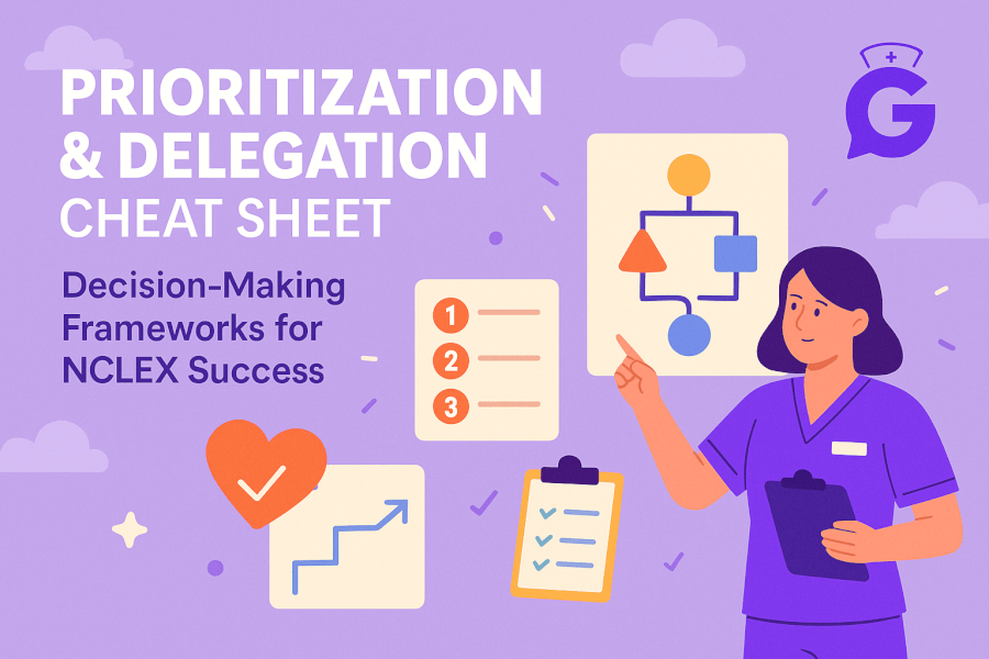 Prioritization & Delegation Cheat Sheet: Decision‑Making Frameworks for NCLEX Success