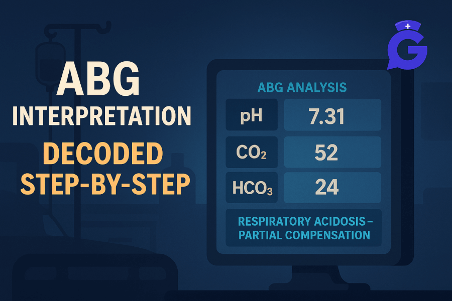 ABG Interpretation Made Simple (2025): 15 Practice Cases with Answers & Nursing Rationale