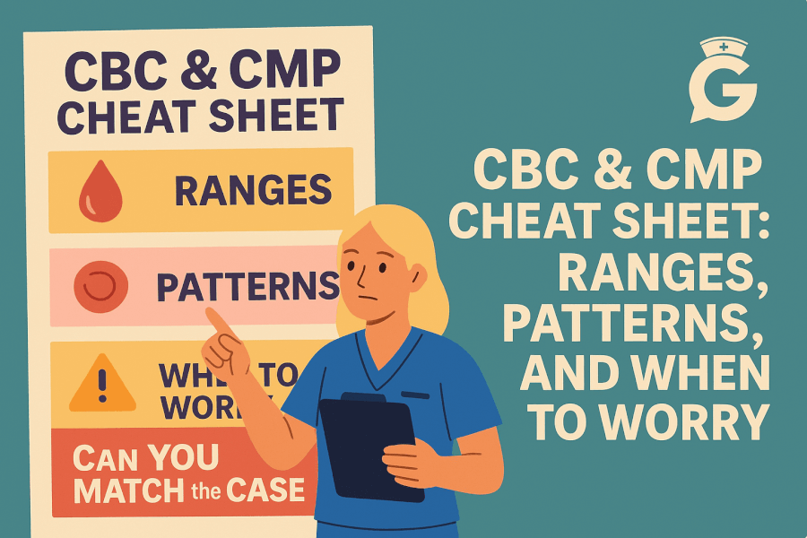 CBC & CMP Cheat Sheet (2025): Ranges, Patterns, and When to Worry