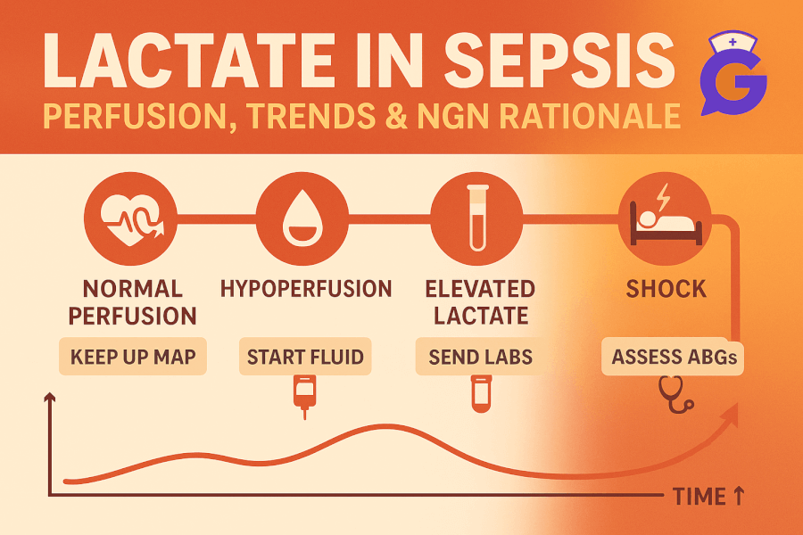 Lactate in Sepsis (2025): Perfusion, Trends & NGN Rationale