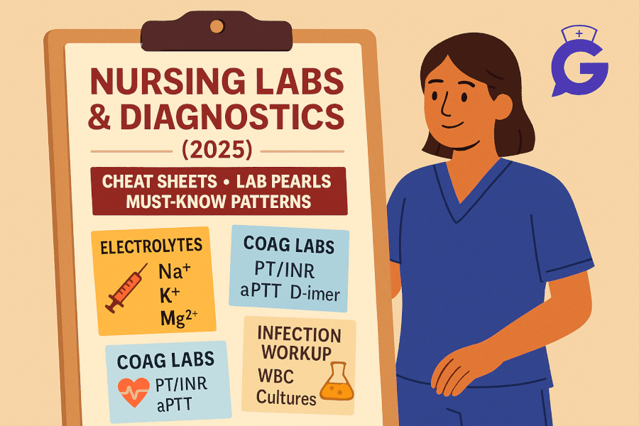 Nursing Labs & Diagnostics (2025): Complete Guide + Cheat Sheets