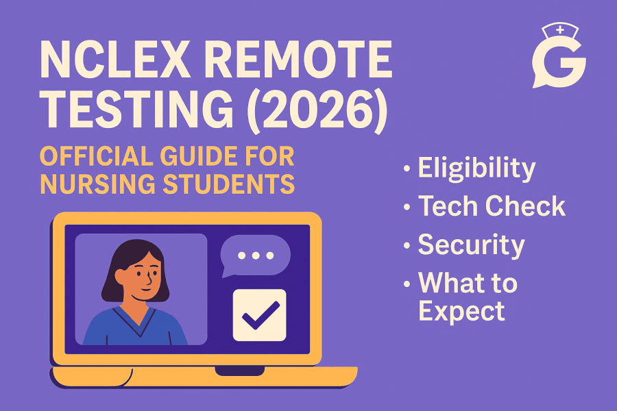 NCLEX Remote Testing (2026): Official Guide for Nursing Students - Eligibility, Tech Check, Security & What to Expect