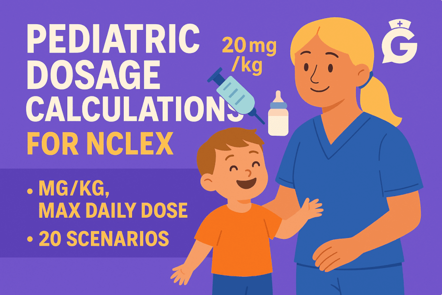 Pediatric Dosage Calculations for NCLEX (2025): mg/kg, Max Daily Dose & 20 Scenarios