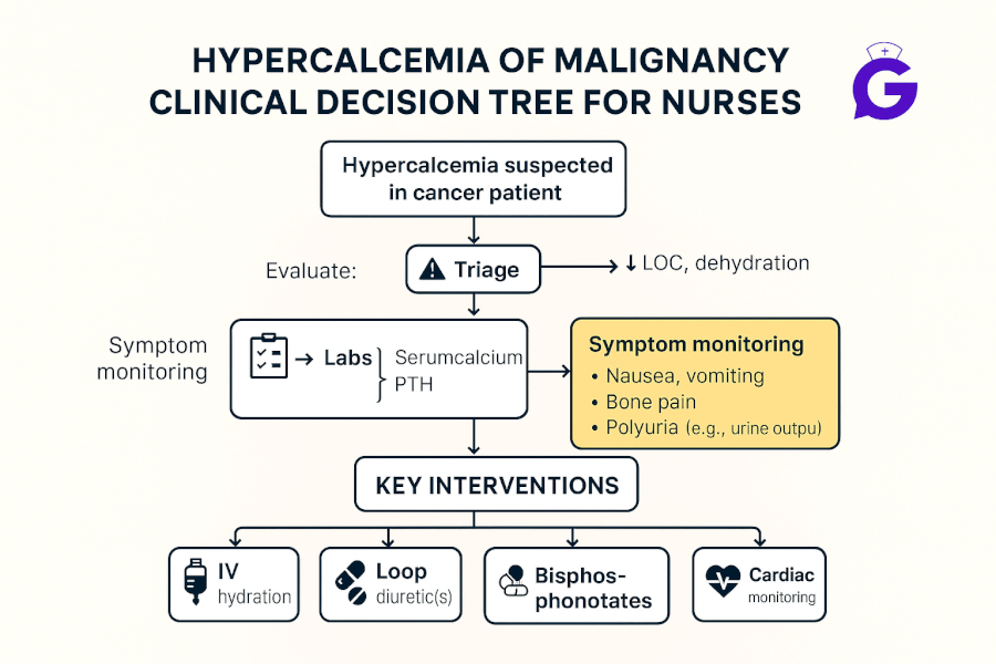Hypercalcemia of Malignancy Nursing Care Plan (2025): Diagnoses, Interventions, SMART Goals & Patient Teaching