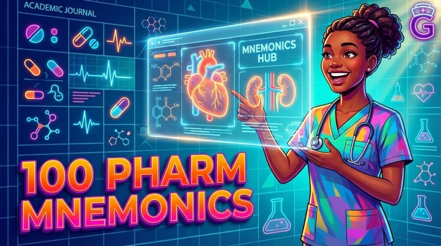 The Ultimate 100 Pharmacology Mnemonics for Nursing Students