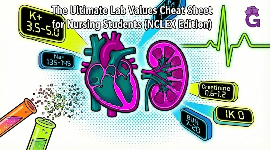 The Ultimate Lab Values Cheat Sheet for Nursing Students (NCLEX Edition)
