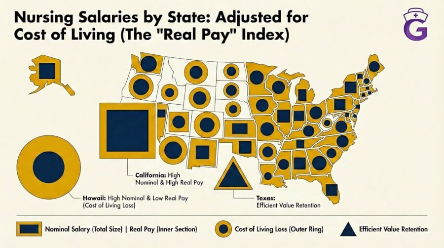 2026 Nursing Salaries by State: Adjusted for Cost of Living (The "Real Pay" Index)